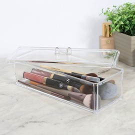 Cosmetic brush organizer dust blocking acrylic cover organizer AO101