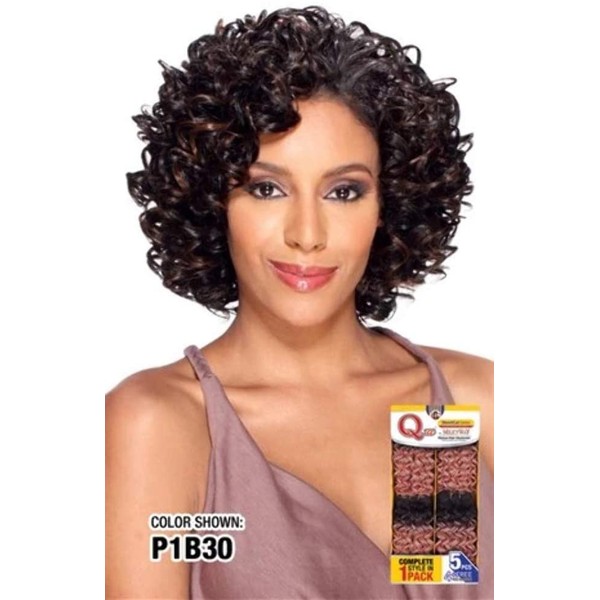 Q OPRAH 5PCS - MilkyWay Que Human Hair MasterMix Weave Extensions #2 Dark Brown