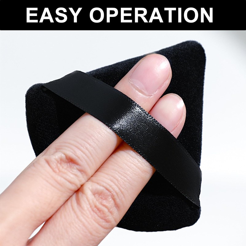 4 Pcs Powder Puff - Triangle Powder Puff Soft Powder