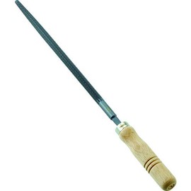 TRUSCO TMA250-02-S Iron File with Wooden Handle Round, Medium Point, Blade Length 9.8 inches (250 mm)