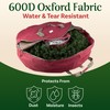 Wreath Storage Container - Canvas Bag with Clear Window and