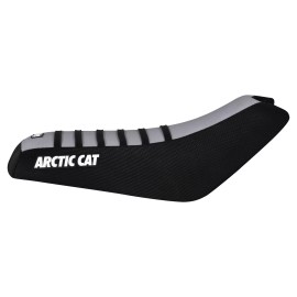 Enjoy Mfg Arctic Cat 250 300 400 454 500 4x4 2x4 Seat Cover BLK side-SILVER-BL
