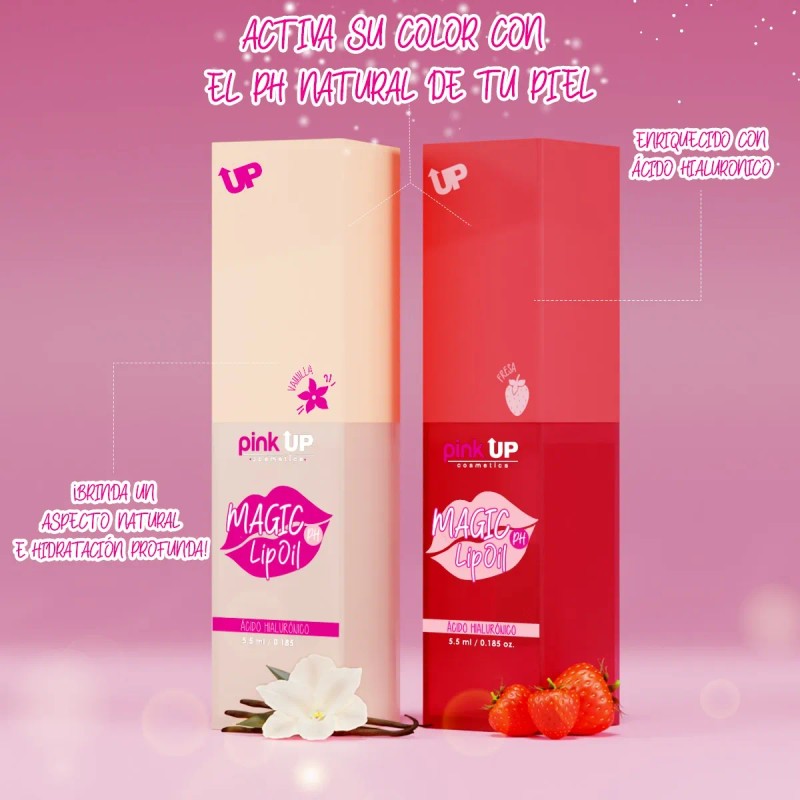 Pink Up Magic Lip Oil Cambia De Color Con Ácido