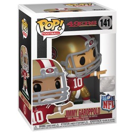 POP Football: 49ers - Jimmy Garoppolo (Home Uniform) Funko Vinyl Figure (Bundled with Compatible Box Protector Case), Multicolor, 3.75 inches