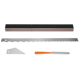 Guitar Luthier Tool Kit – 16 Inch Fret Leveling Sanding Beam, Neck Notched Straight Edge, Crowning File & Rocker for Professional Guitar Maintenance