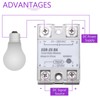 DMiotech 4 Pcs SSR-25DA 3-32V DC Input to 24-380V AC