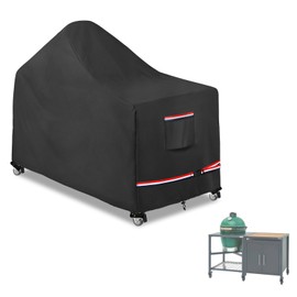 60 Inch Big Egg Grill Cover, Kamado Ceramic BBQ Grill Cover Waterproof Heavy Duty Outdoor, Grill Cover, Grill Cover for Outdoor Grill, Outdoor Cart Metal Grill Stand Cover