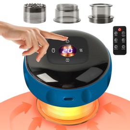 Electric Infrared Cupping Device, Intelligent Cupping 12 Gears with Remote Control, Smart Cupping, Electric Guasha Device, Vacuum Massager, Reduces Muscle Pain, Body Detoxification