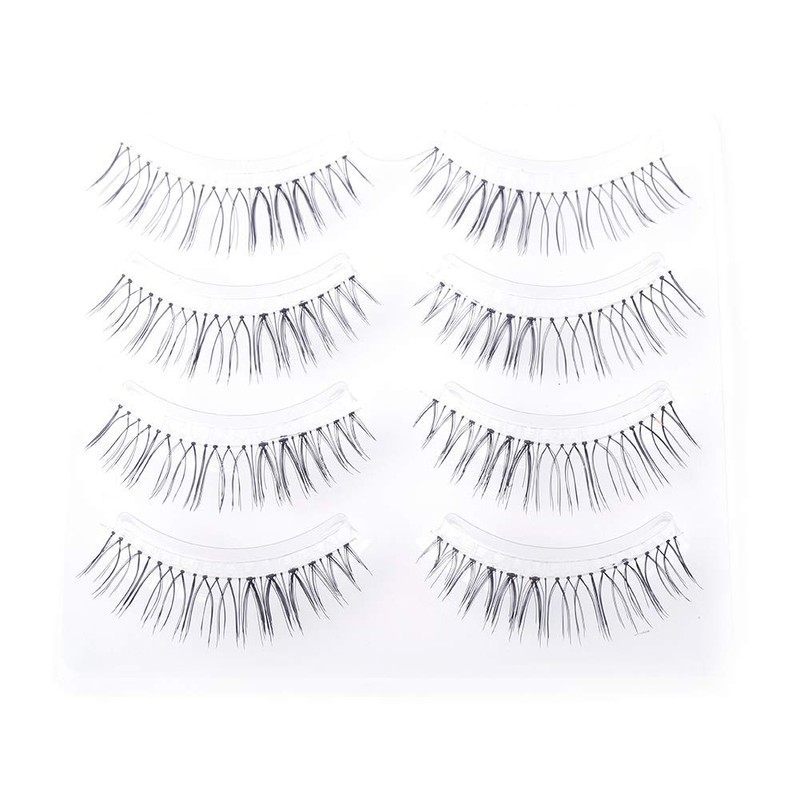 Musegetes MEN0024 False Eyelashes, Natural, Popular, 5 Pairs