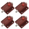 4 Piece Window Cabinet Button Spring Loaded Automatic Door Latch