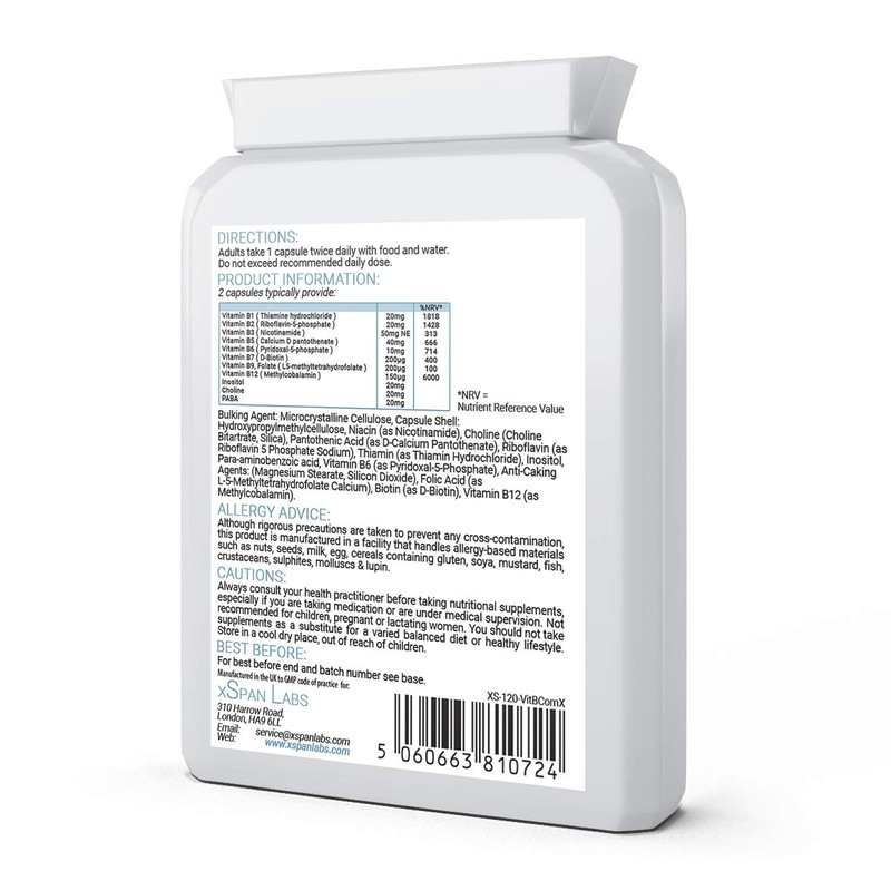 Vitamin B Comprehensive Formula - 90 Capsules - Superior Methylated