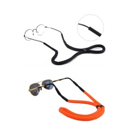 5 Stück 65cm Brillenband Schwimmfähig,Brillen Band Sonnen Brillenhalter Anti-Verlust Brillenbänder für Wassersport Bootfahren Kajakfahren Surfen Herren Damen