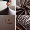 Shukii Stretch Dining Chair Covers Waterproof PU Leather Chair Slipcovers
