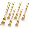 tiokin 6 Piece Dinner Forks Set, Food-Grade Stainless Steel Forks