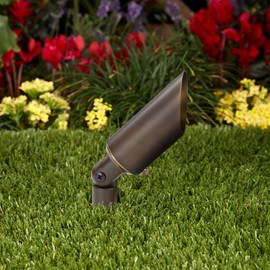 Vista Professional Outdoor Lighting GR-2106-BSO-NL Up Light/Accent Light with Solid Brass Housing & Brass Finish (No MR16 LED Bulb Included)