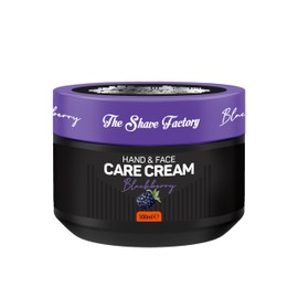 The Shave Factory Blackberry Hand and Face Cream 300 ml - Hydration, Nourishes Dry Skin, Suitable for Daily Use, Quick Absorption, For Hands and Face, Skin Care For Men