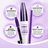 AOAZXBB Purple Mascara and Eyeliner Set 5D Coloured Mascara for