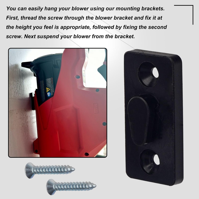 Leaf Blower Wall Mount Compatible with Milwaukee Leaf Blower M18