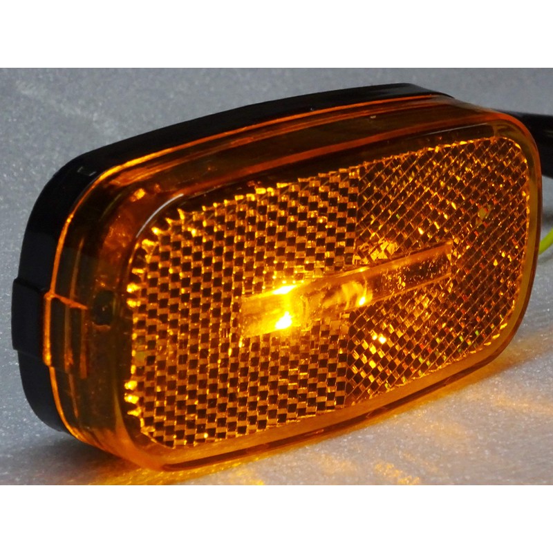 Kaper II L14-0104A-BLK Amber 2 Diode LED Marker Light