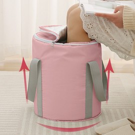 Foot Wash Foldable Foot Bath Flip Type Portable Foot Care Sweetener pink 2ea