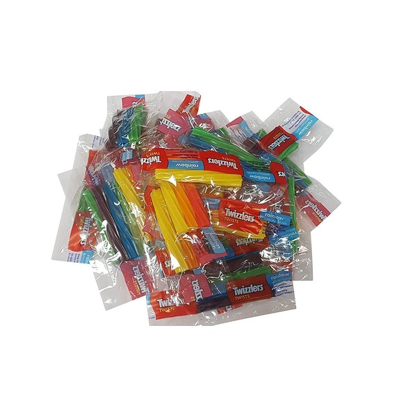 Twizzlers Twists Rainbow Wrapped Candy 2 Pounds Triple Twist Pack