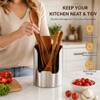 2-in-1 Utensil Rest for Kitchen Counter – Stainless Steel Spoon