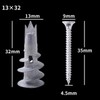TOOMYAUTO Zinc Self-Drilling Drywall Anchors with Screws Kit, 13 *