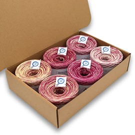 Wunderkiste 4-Ply 1,500 m, (6 x 250 m) 400 g, Bob Colour Gradient Yarn for Knitting and Crocheting (WU0131)