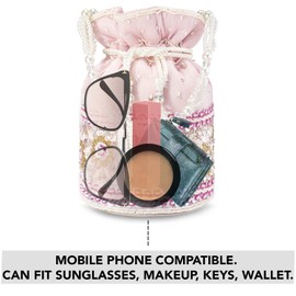 Aheli Indian Potli Bags Gift for Women Evening Bag Clutch Ethnic Bride Purse with Drawstring Mothers Day Gifts for Mom