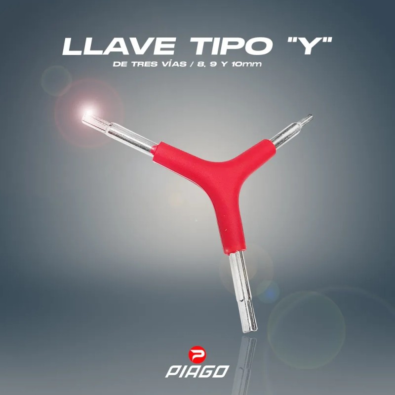 Llave Allen Bicicleta Tipo Y De Tres Vías 4mm 5mm