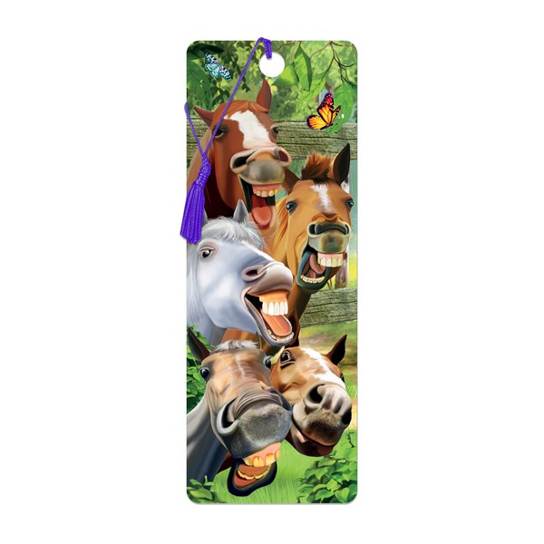 3D LiveLife Bookmark - Horsing Around from Deluxebase. A Horse
