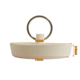 Wvkzuc 2-Pack Rubber Sink Stopper Universal Bathroom Drain Plug Bathtub Basin and Drain Plugs with Hanging Ring – Durable Flexible and Odor-Resistant for Everyday Use (1-1/4 Inch)