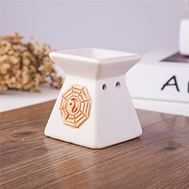 Feng Shui Zen Ceramic Essential Oil Burner Diffuser Tea Light Holder Great For Home Decoration & Aromatherapy OLBA103