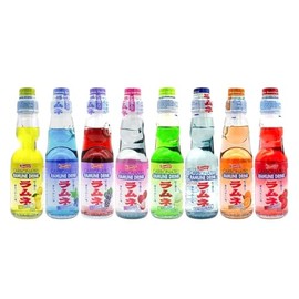 Ramune Japanese Soda, Variety Pack – 8 Flavors in Sprout Talk's Box