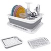 Goderewild Goderewild Collapsible Dish Rack with Drainboard for Drying Dishes