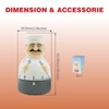 Rileyfine WG012 Kitchen Mechanical Timer, Countdown Alarm Clock, Chef Shape,