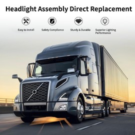 Unitedlu Driver Left Side Fog Light Compatible with Volvo VNL Trucks 760 860 2018-2024 (Halogen-White, Left)