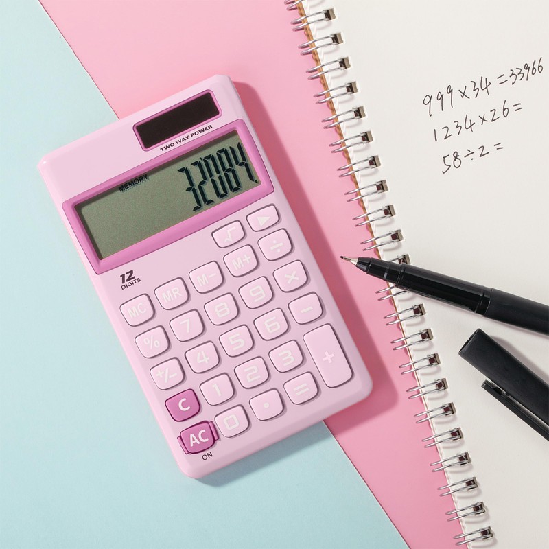 Mr. Pen- Standard Function Calculator, 12Digits, Small Calculator, Purple Small