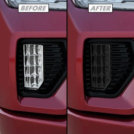 SlickMod PreCut Vinyl Smoke Tint for 2019-2021 GMC Sierra 1500 Foglight (20% Dark Smoke, 4. Foglight)