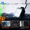 Nilight 2PCS 3Inch Led Pods Square 1500LM Built-in EMC Work