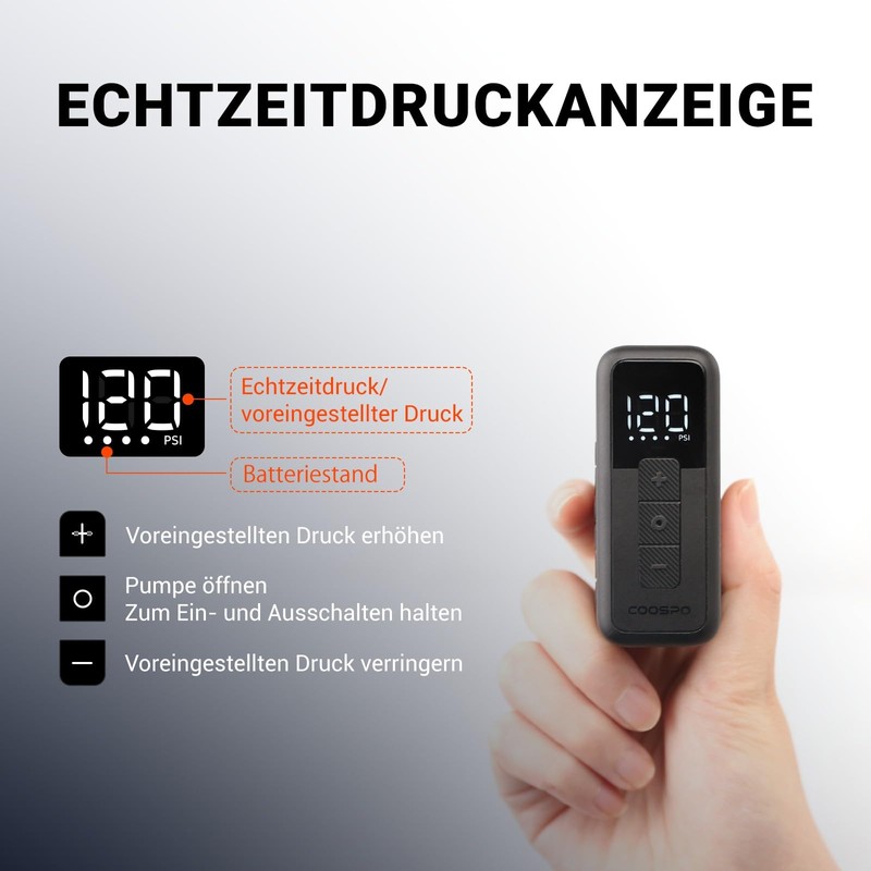 COOSPO Tiny Pump Mini Bicycle Tyre Pump