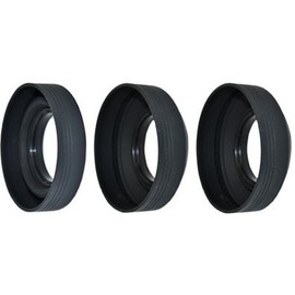 JJC 62mm Collapsible 3-in-1 Screw-in Rubber Lens Hood