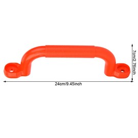 Climbing Frame Accessories Climbing Handles Non Slip Plastic Playground Grab Handles Exclusive for Playhouse,Treehouse,Climbing Frame,Jungle Gym (Rojo)