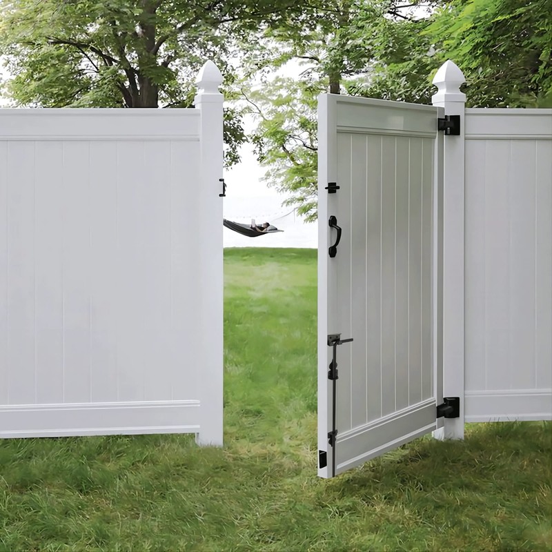DJSUNPACKING 24" Heavy Duty Cane Bolt Gate Drop Rod-Steel Gate