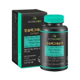 NutriCore (현대백화점)칼슘마그네슘디(1350mgX90정) (Hyundai Department Store) Calcium Magnesium DI (1350mg X 90 Tablets)