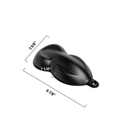 Unbranded Black Mini Speed Shape - Plastic Paint Model/Display | MADE IN USA