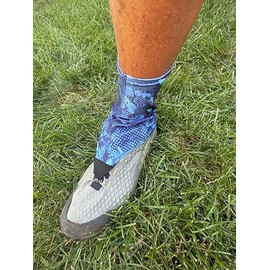 Mountain Mike Hiking Gear Boot Gaiter Blue Abstract (L/XL)