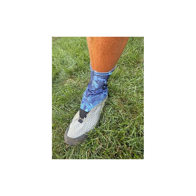 Mountain Mike Hiking Gear Boot Gaiter Blue Abstract (L/XL)