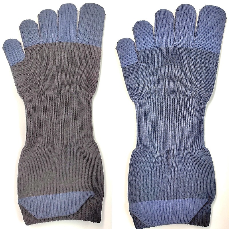 GROWGEAR 5 Toe Socks, 3 Pairs Ankle Length, L/3 Colors,
