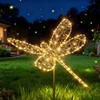 Flacchi Solar Garden Lights Outdoor Waterproof - Dragonfly Decor with